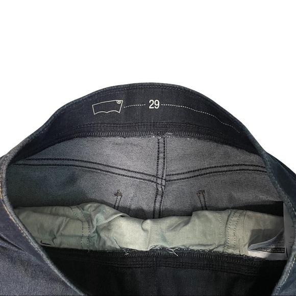 Levi's Women's Wide Waistband Stretch Denim Skinny Dark Wash Jeans 1306 - Picture 3 of 10